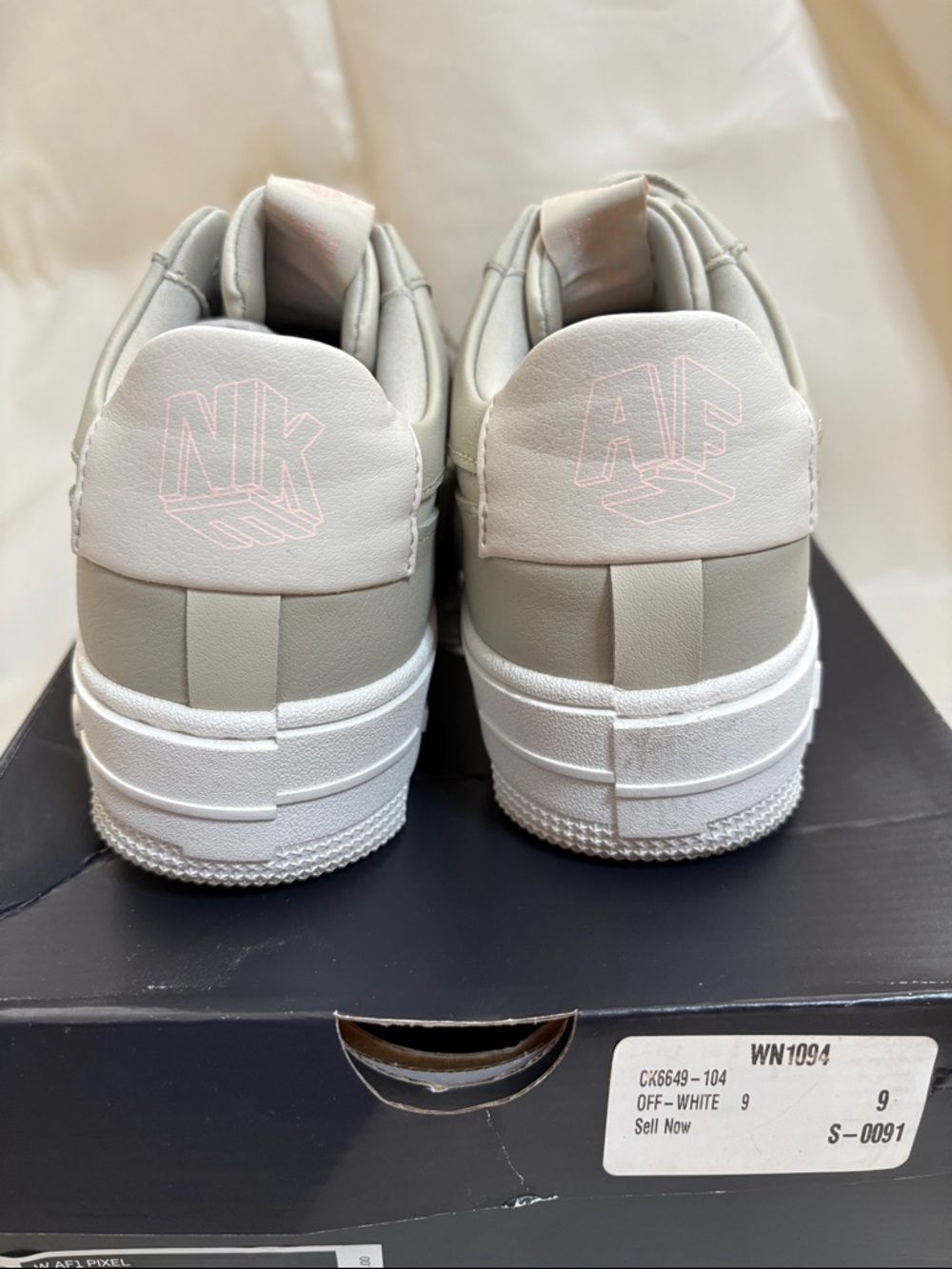 Nike AF1 - Pixel ‘Light Stone’ - Womens - Picture 4 of 10